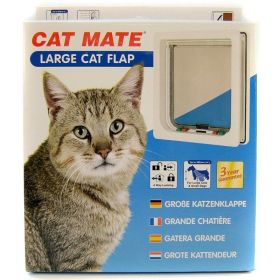 Cat Mate 4-Way Locking Self Lining Door-Small Dog - 9.5"H x 2.25"W x 11.4"D