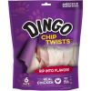 Dingo Chip Twists Meat & Rawhide Chew - Small - 3.9 oz (6 Pack)