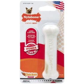 Nylabone Dura Chew Smooth White Dog Bone - Chicken Flavor - Petite (1 Pack)