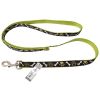 Pet Attire Ribbon Brown Paws & Bones Nylon Dog Leash - 6' Long x 1" Wide