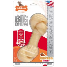 Nylabone Power Chew Knot Bone Big Dog Chew Toy Chicken Flavor - 1 count