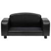 Dog Sofa Black 31.5"x19.7"x15.7" Faux Leather