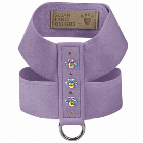 Susan Lanci Designs Crystal Paws Tinkie Harness (Color: French Lavender, size: large)