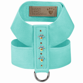 Susan Lanci Designs Crystal Paws Tinkie Harness (Color: Tiffi Blue, size: XS)