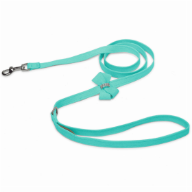 Susan Lanci Designs Nouveau Bow Leash (Color: Tiffi Blue, size: 4 FT)