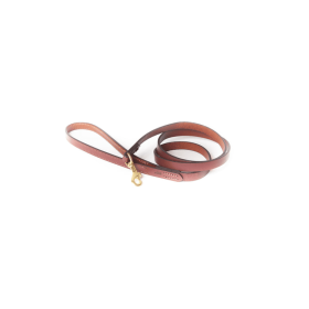 Full Grain Leather Dog Leash (Color: Finished Chestnut)