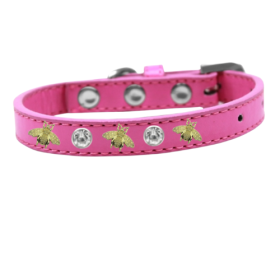 Studded Bee Collar (Color: Pink, size: 14")