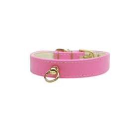 Bee Mine Dog Collar (Color: Pink, size: 10")