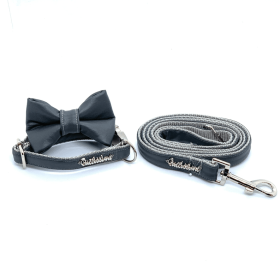 Shadow Collar, Leash & Bow tie set (size: Full set - S)