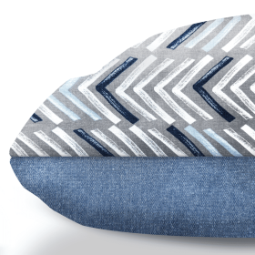 Herringbone Mudcloth Chevron Woven Dog Cushion (size: S)