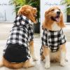 Plaid Dog Hoodie Pet Clothes Sweaters with Hat and Pocket Christmas Classic Plaid Small Medium Dogs Dog Costumes