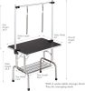 Professional Dog Pet Grooming Table Large Adjustable Heavy Duty Portable w/Arm & Noose & Mesh Tray